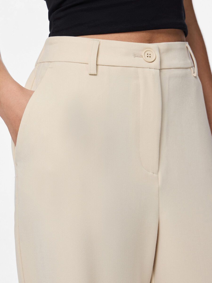 Carousel image - PCKAMIL WIDE-LEG TROUSERS, Sandshell | 4