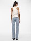 Pieces PCKELLY MW STRAIGHT FIT JEANS, Light Blue Denim, highres - 17149276_LightBlueDenim_004.jpg