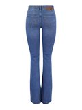 Pieces MID WAIST FLARED JEANS, Medium Blue Denim, highres - 17111066_MediumBlueDenim_002.jpg