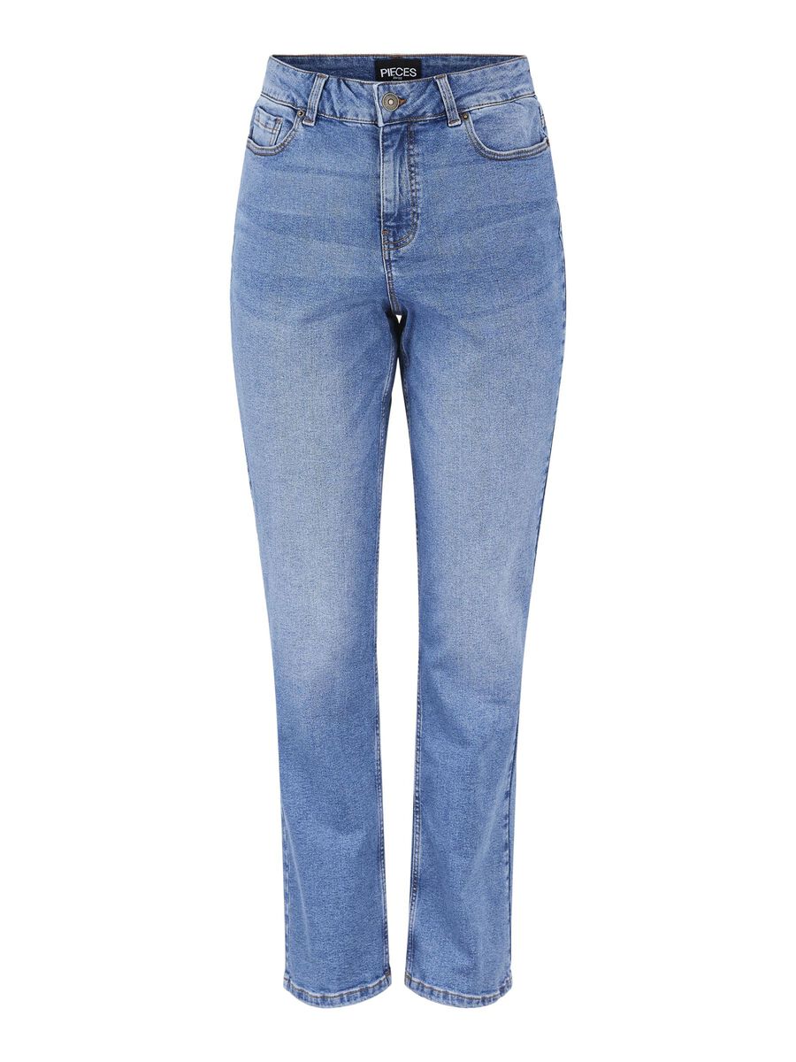 JEANS STRAIGHT FIT (Blue) | Pieces®