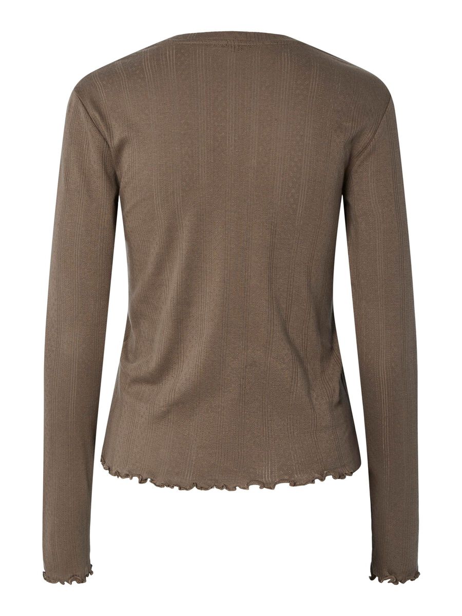 Pieces PCMARIE POINTELLE  LONG SLEEVED TOP, Morel, highres - 17152052_Morel_002.jpg
