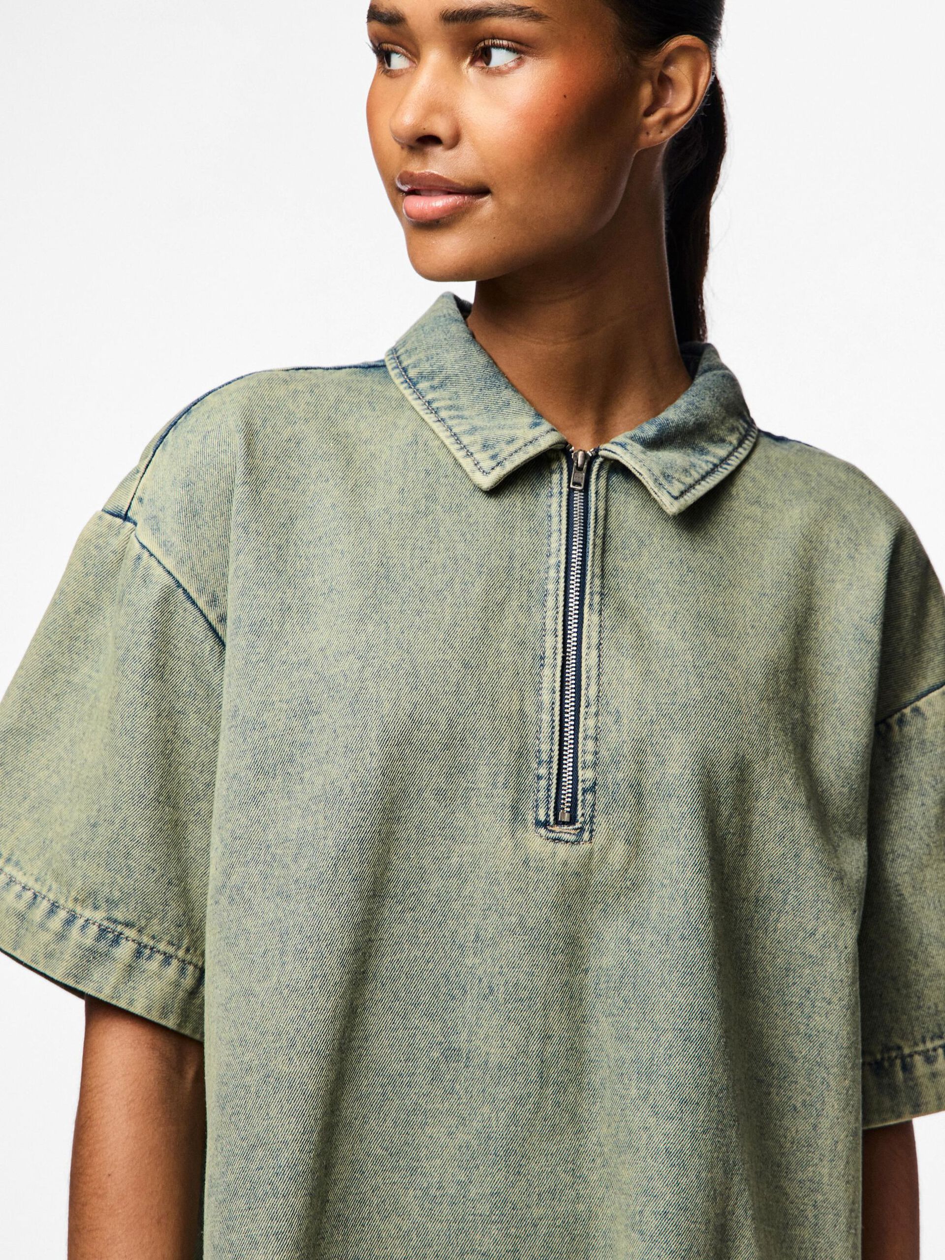 Carousel image - VESTIDO VAQUERO, Deep Lichen Green | 4