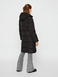 Pieces ADJUSTABLE HOODED DOWN COAT, Black, highres - 17100831_Black_004.jpg