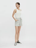 Pieces HIGH WAIST SHORTS, Light Grey Melange, highres - 17118269_LightGreyMelange_005.jpg