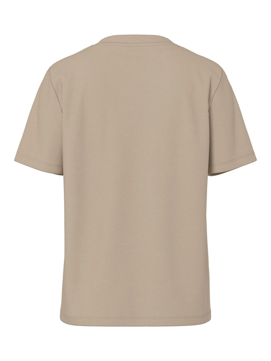 Pieces PCRIA COTTON T-SHIRT, Silver Mink, highres - 17140802_SilverMink_002.jpg