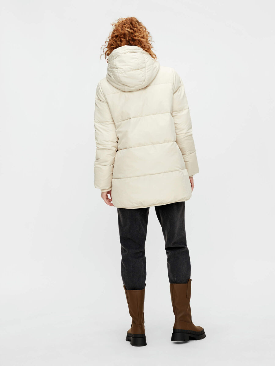 Pieces QUILTED DOWN JACKET, Fog, highres - 17111309_Fog_004.jpg