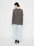 Pieces PATTERN KNITTED CARDIGAN, Dark Grey Melange, highres - 17106370_DarkGreyMelange_004.jpg