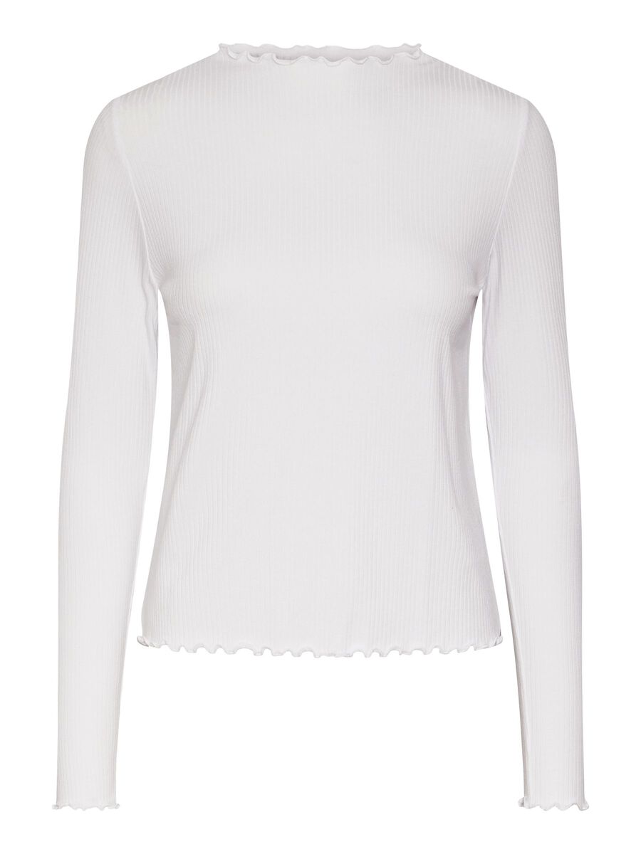 Pieces PCNICCA LONG SLEEVED TOP, Bright White, highres - 17120084_BrightWhite_001.jpg