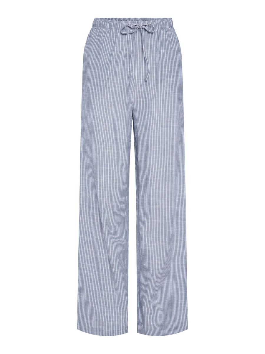 Pieces PCAPIA HW WIDE LINEN-BLEND TROUSERS, Coronet Blue, highres - 17155308_CoronetBlue_1161540_001.jpg