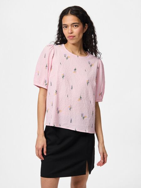 Pieces PCJEO TOP MED KORTE ÆRMER, Pink Tulle, highres - 17163771_PinkTulle_1250842_003.jpg