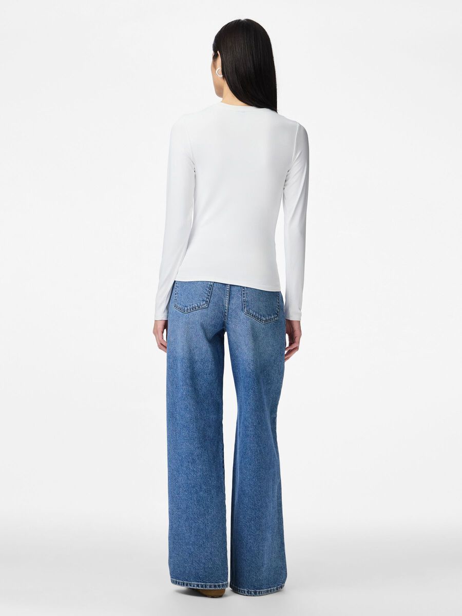 Product carousel image - PCLULA TOP À MANCHES LONGUES, Bright White | 2