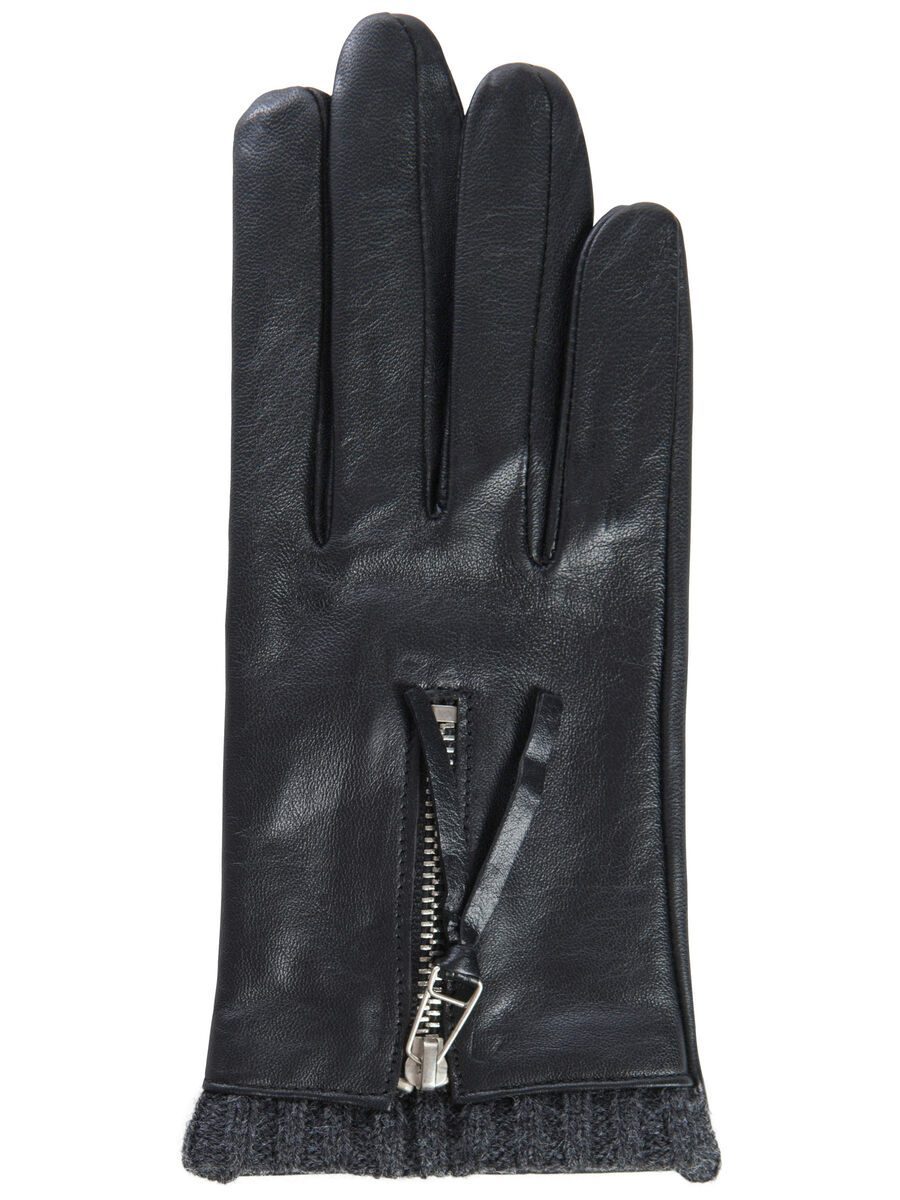 Pieces LEDER- HANDSCHUHE, Black, highres - 17076849_Black_003.jpg