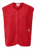 Product image thumbnail - PCKATTY TEDDY VEST, High Risk Red | 5