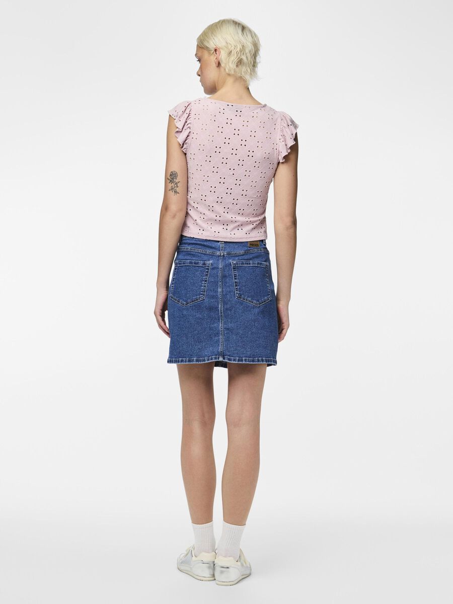 Pieces PCMIMI CAP SLEEVE TOP, Dawn Pink, highres - 17145521_DawnPink_004.jpg