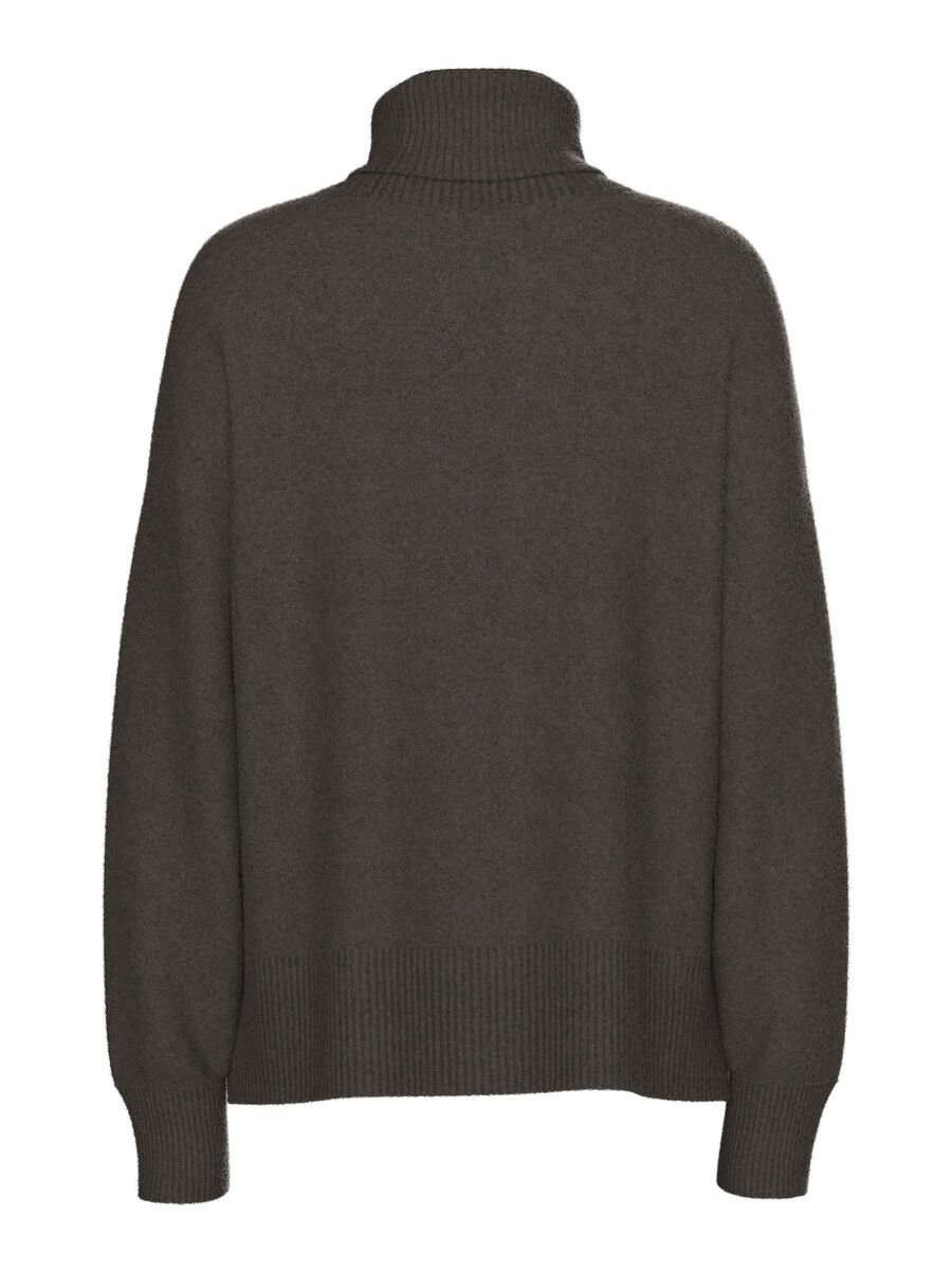 Carousel image - PCMALOU HIGH-NECK JUMPER, Hot Fudge | 2