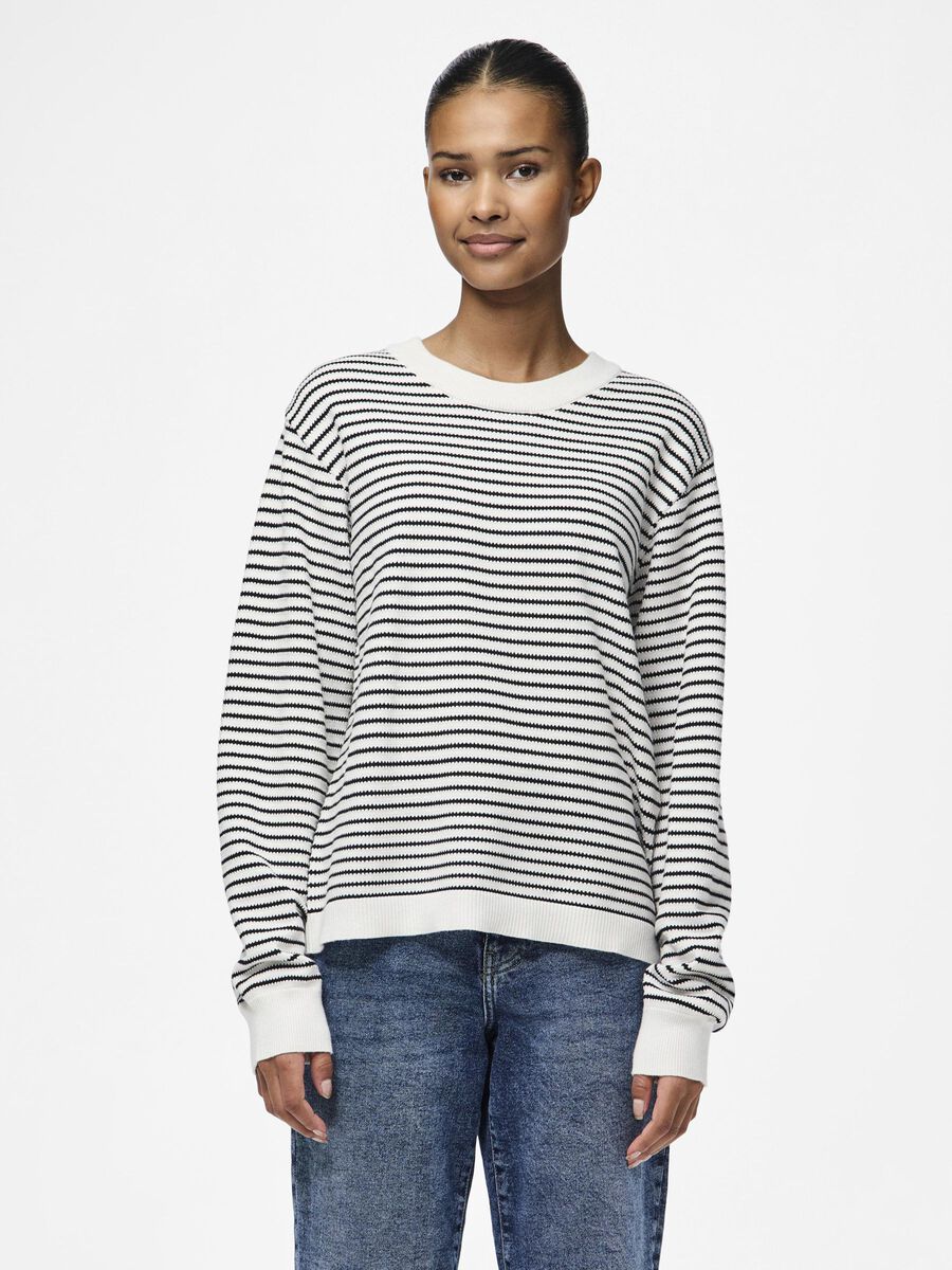 Pieces PCPHILIPPA STRIKKET PULLOVER, Cloud Dancer, highres - 17149288_CloudDancer_1104113_003.jpg