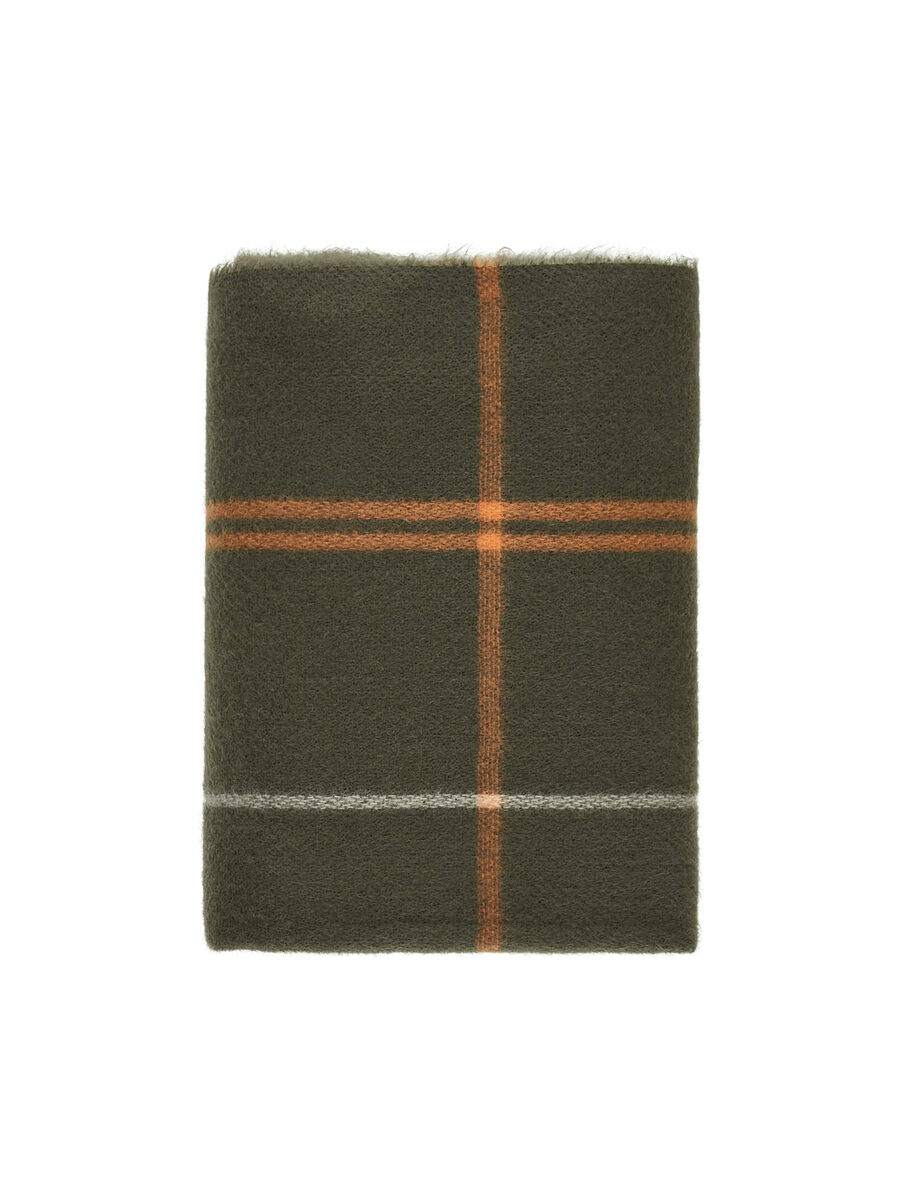 Pieces FRINGED CHECKED SCARF, Rosin, highres - 17101753_Rosin_007.jpg