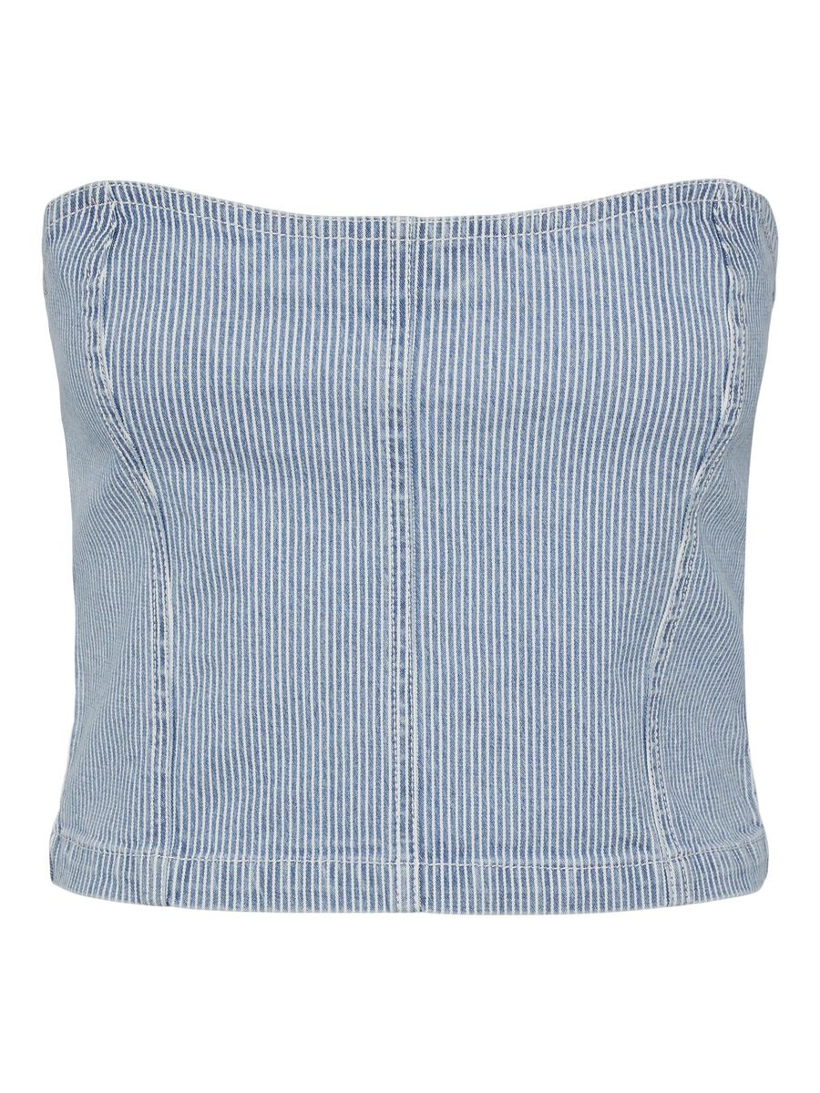 Pieces PCBILLO BANDEAU-TOP, Light Blue Denim, highres - 17146794_LightBlueDenim_1083448_001.jpg