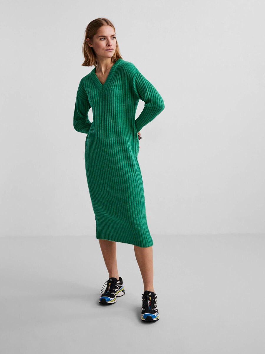 Pieces PCSILLA ROBE EN MAILLE, Simply Green, highres - 17128715_SimplyGreen_003.jpg