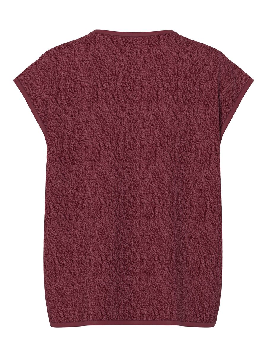 Product carousel image - PCKATTY TEDDY VEST BC VEST, Tawny Port | 2