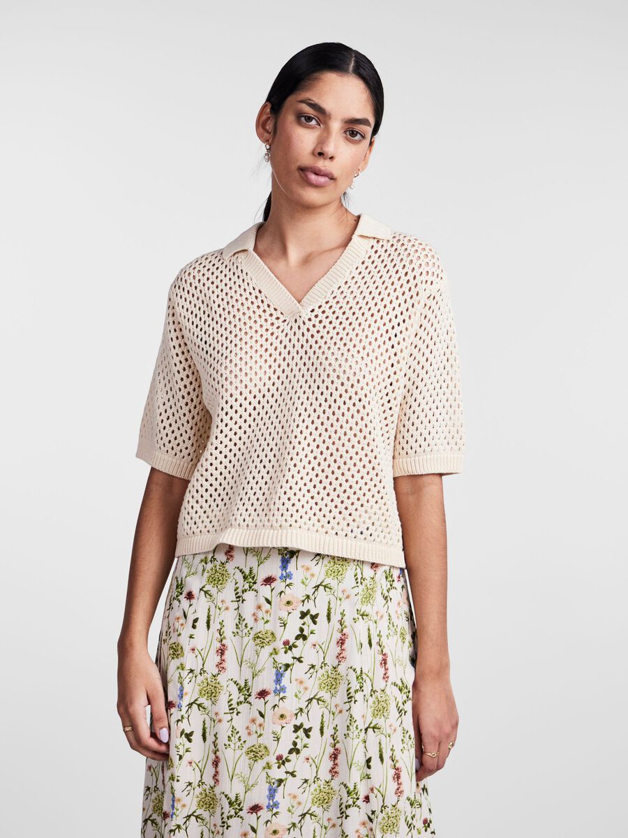 Pieces PCLAYA KNITTED TOP, White Smoke, highres - 17140427_WhiteSmoke_003.jpg