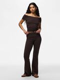 Product image thumbnail - PCGEORGINA MW FLARED LEGGINGS, Hot Fudge | 5