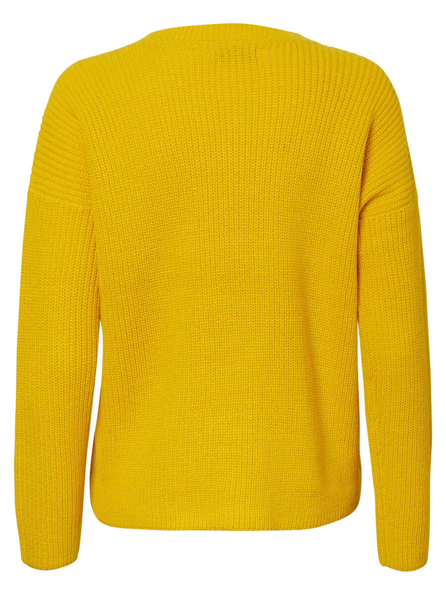 Carousel image - RIBBED JUMPER, Lemon Chrome | 6