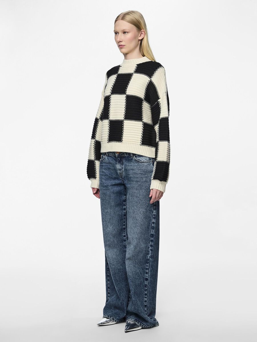 Pieces PCNAMIE KNITTED JUMPER, Egret, highres - 17151160_Egret_1127139_005.jpg