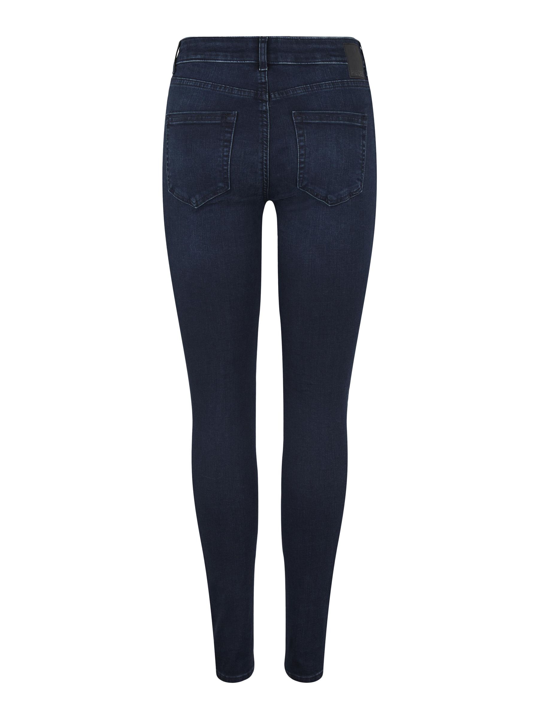 PCDELLY MW SKINNY FIT JEANS Blue PIECES UK