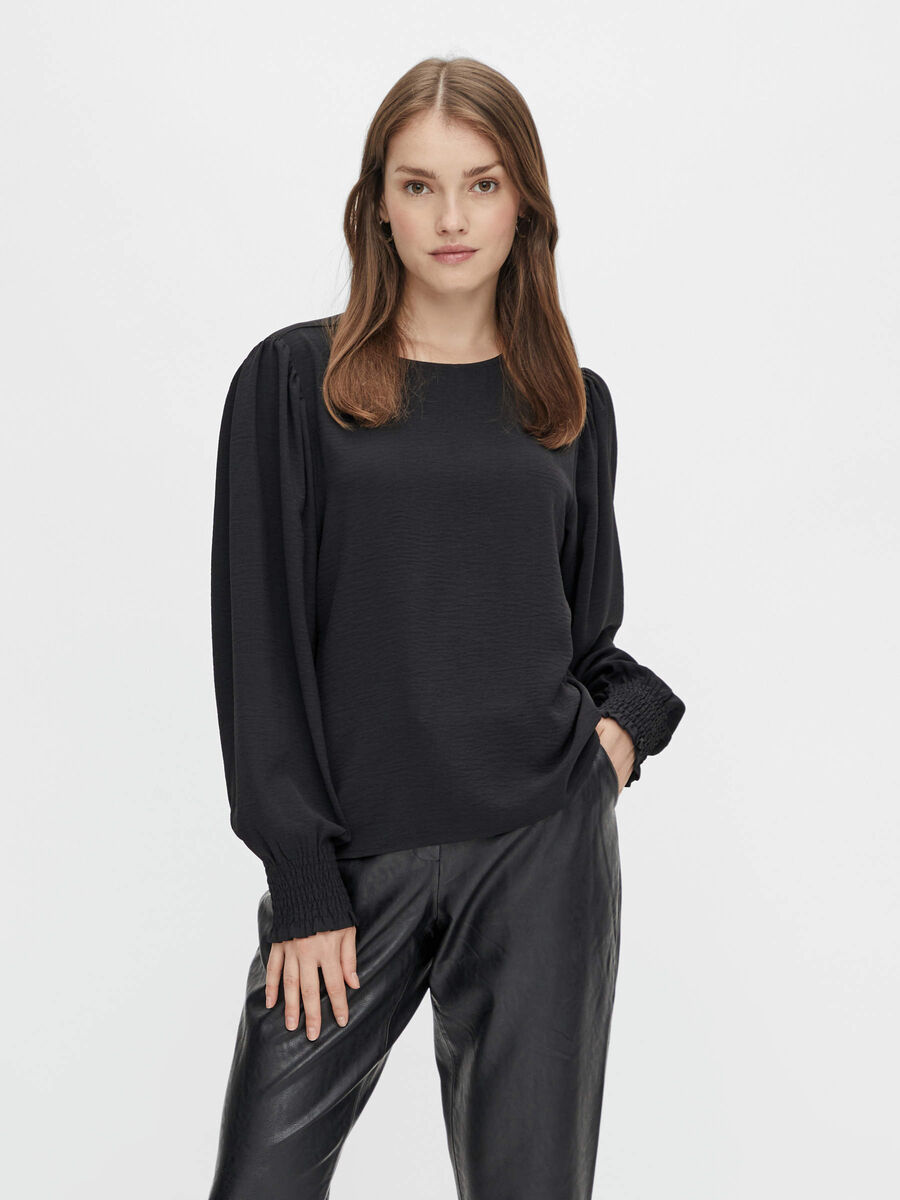 Pieces PCELVENA BLOUSE, Black, highres - 17117587_Black_003.jpg