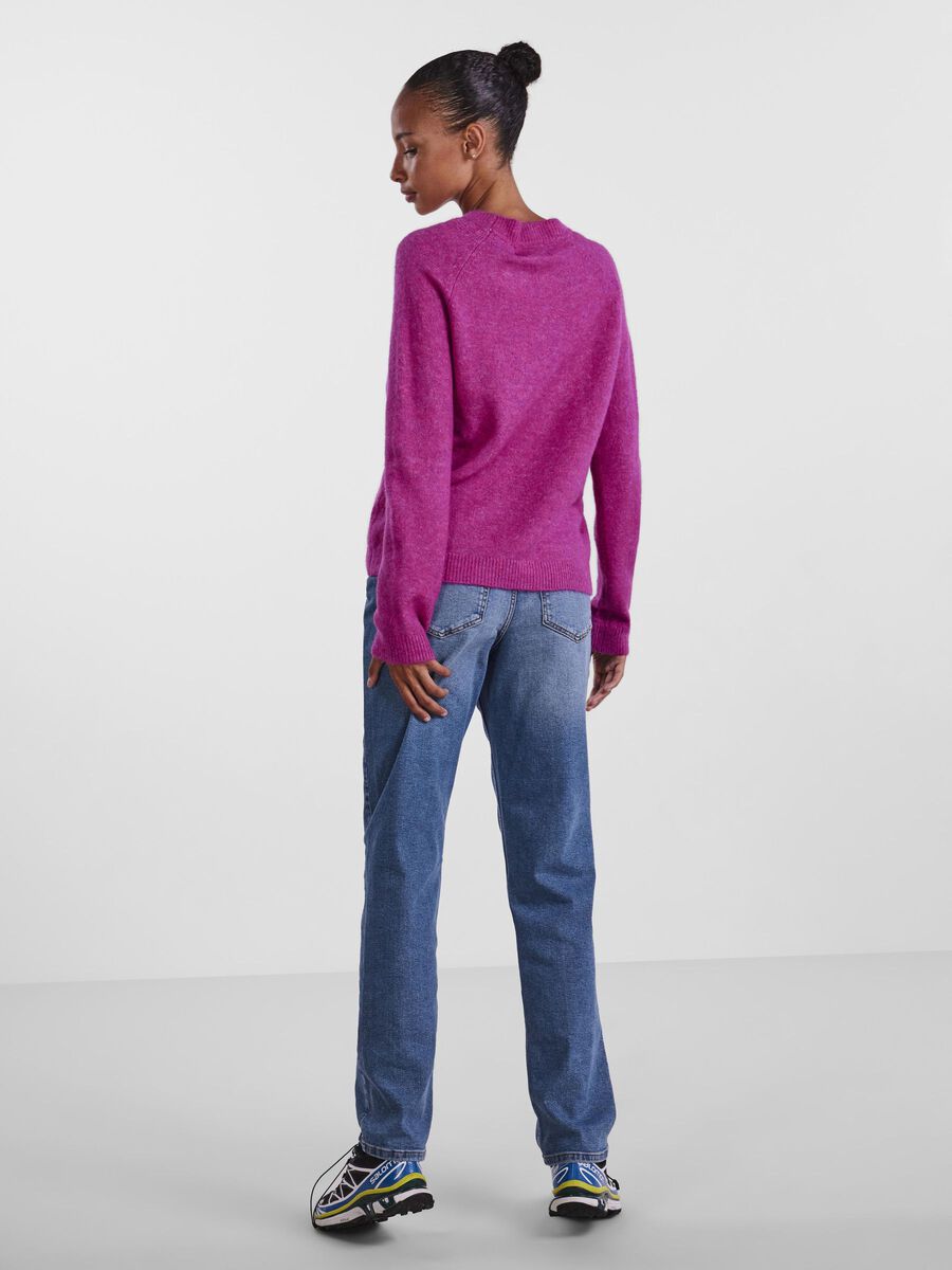 Pieces PCJULIANA KNITTED PULLOVER, Rose Violet, highres - 17126277_RoseViolet_004.jpg