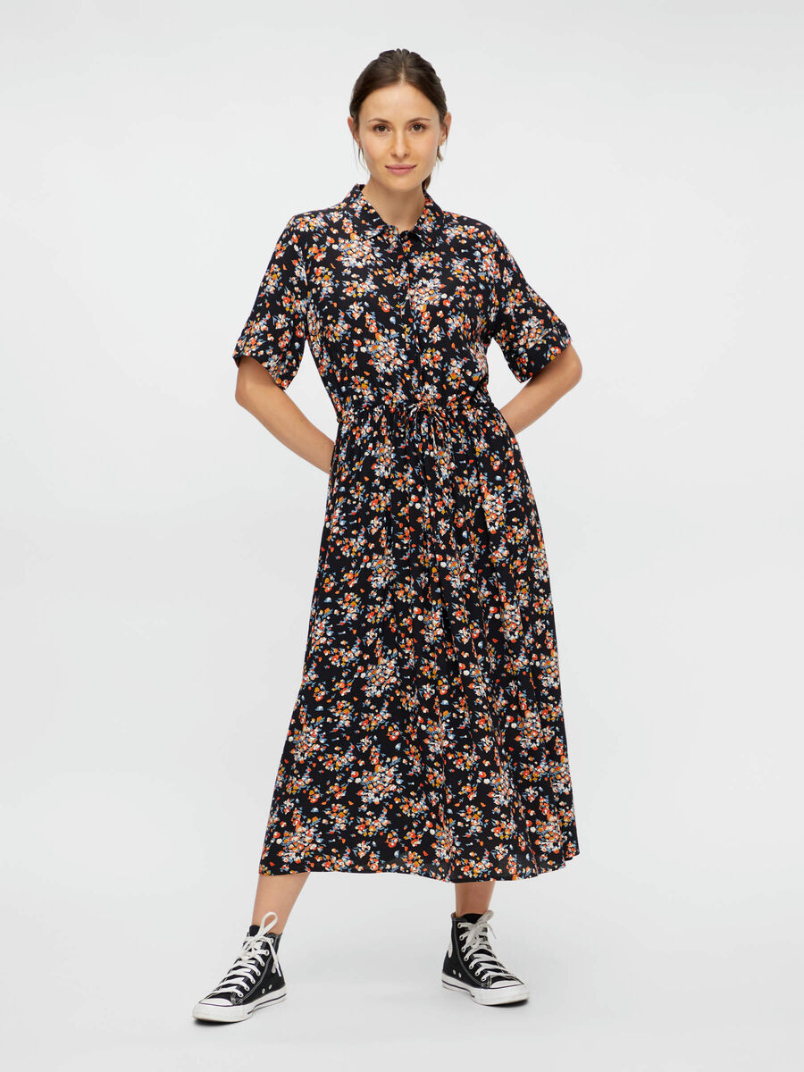 Carousel image - TRYCKT MIDIKL&Auml;NNING, Black | 1