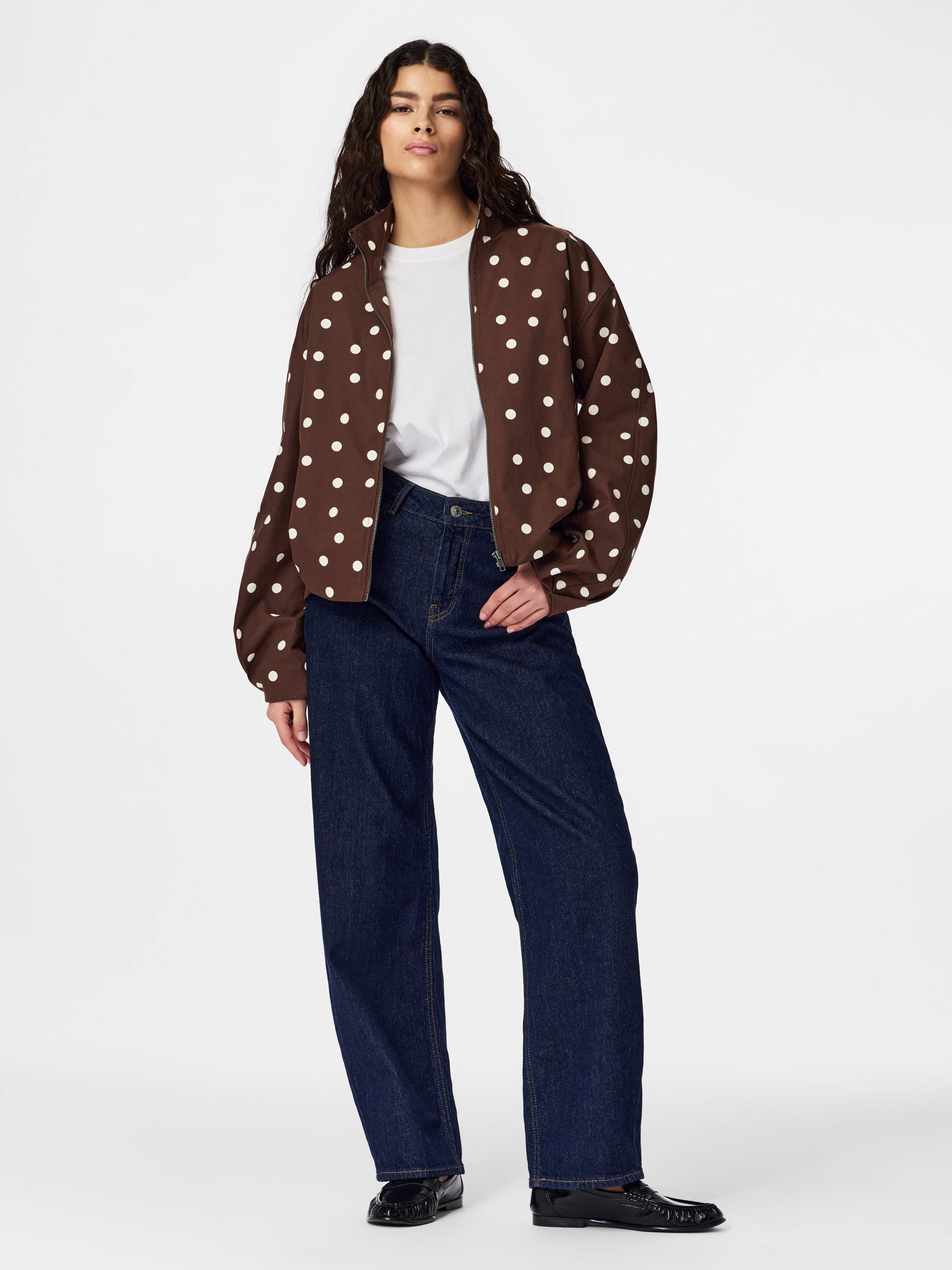 ワコマリア T/C UNCONSTRUCTED JACKET DOTS PCELISABETH BOMBER JACKET | Red | PIECES® Austria
