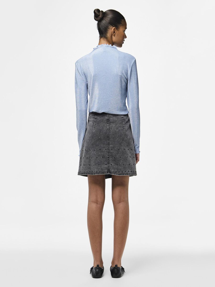 Pieces PCRAZO JUPE EN JEAN, Grey Denim, highres - 17153587_GreyDenim_1146233_004.jpg