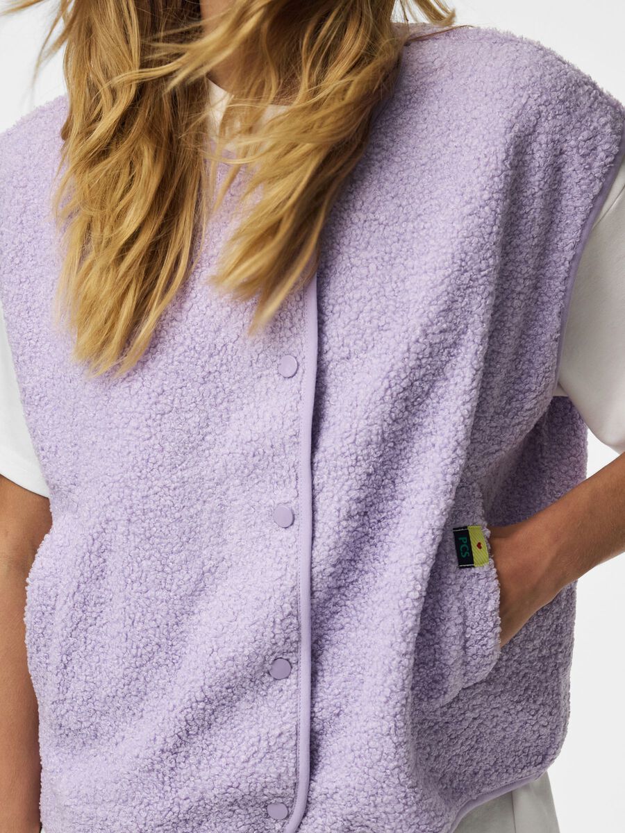 Carousel image 4 PCKATTY TEDDY VEST, Pastel Lilac