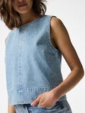 Pieces PCNOEL RHINESTEN DENIM TOP, Light Blue Denim, highres - 17160031_LightBlueDenim_1245782_006.jpg