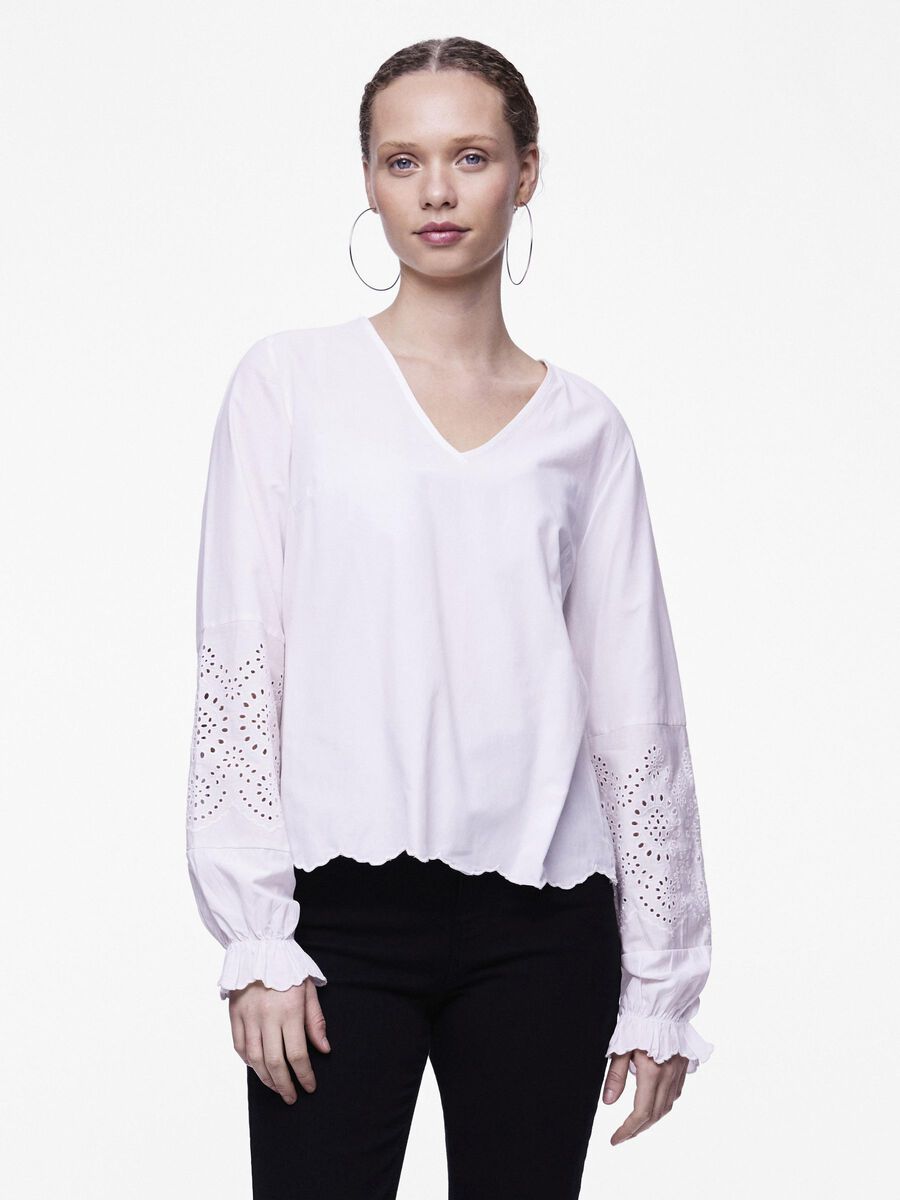 Pieces PCJABBY BLOUSE, Bright White, highres - 17148541_BrightWhite_003.jpg