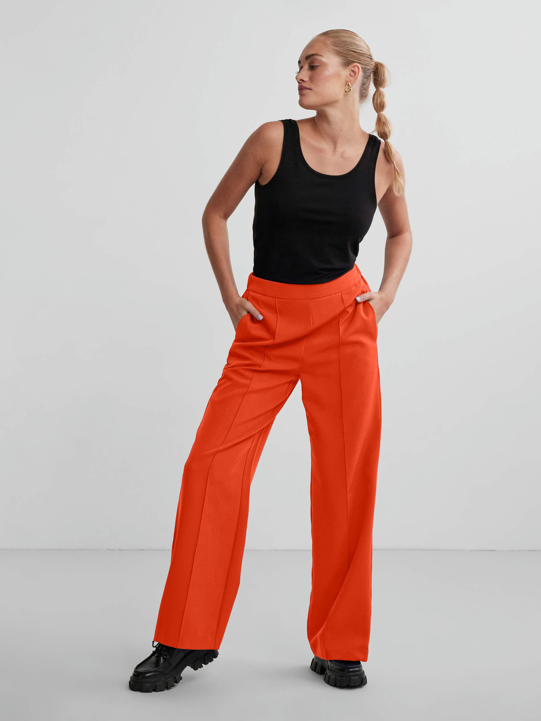 red Trousers tango red  MADELEINE Fashion