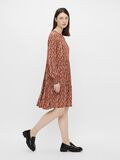 Pieces FLORAL PRINT LONG SLEEVED DRESS, Cherry Tomato, highres - 17113192_CherryTomato_846506_005.jpg