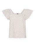 Pieces PCMALOU TOP MET KAPMOUWEN, Bright White, highres - 17157020_BrightWhite_1177529_001.jpg