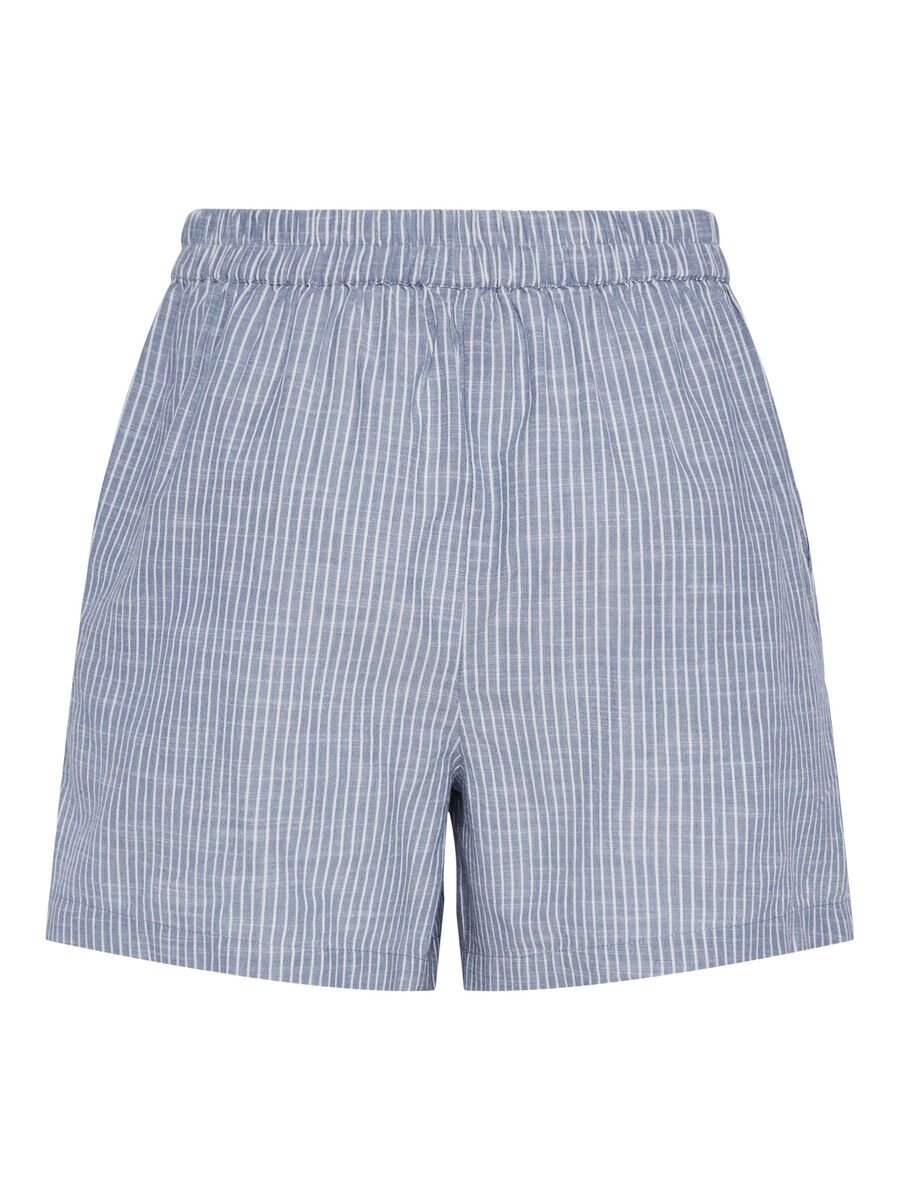 Pieces PCAPIA HW LINEN-BLEND SHORTS, Coronet Blue, highres - 17155307_CoronetBlue_1161539_002.jpg