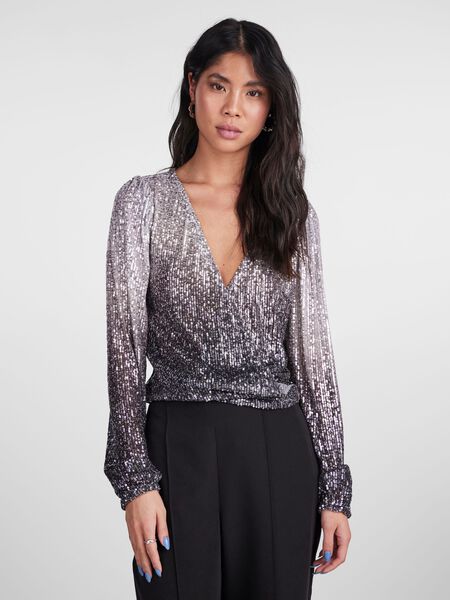Pieces PCDELPHIA WRAP BLOUSE, Magnet, highres - 17143859_Magnet_1069212_003.jpg