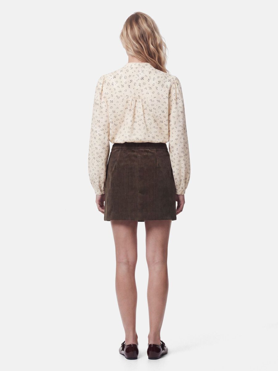 Product carousel image 2 PCAUDRE CORDUROY MINI SKIRT, Wren