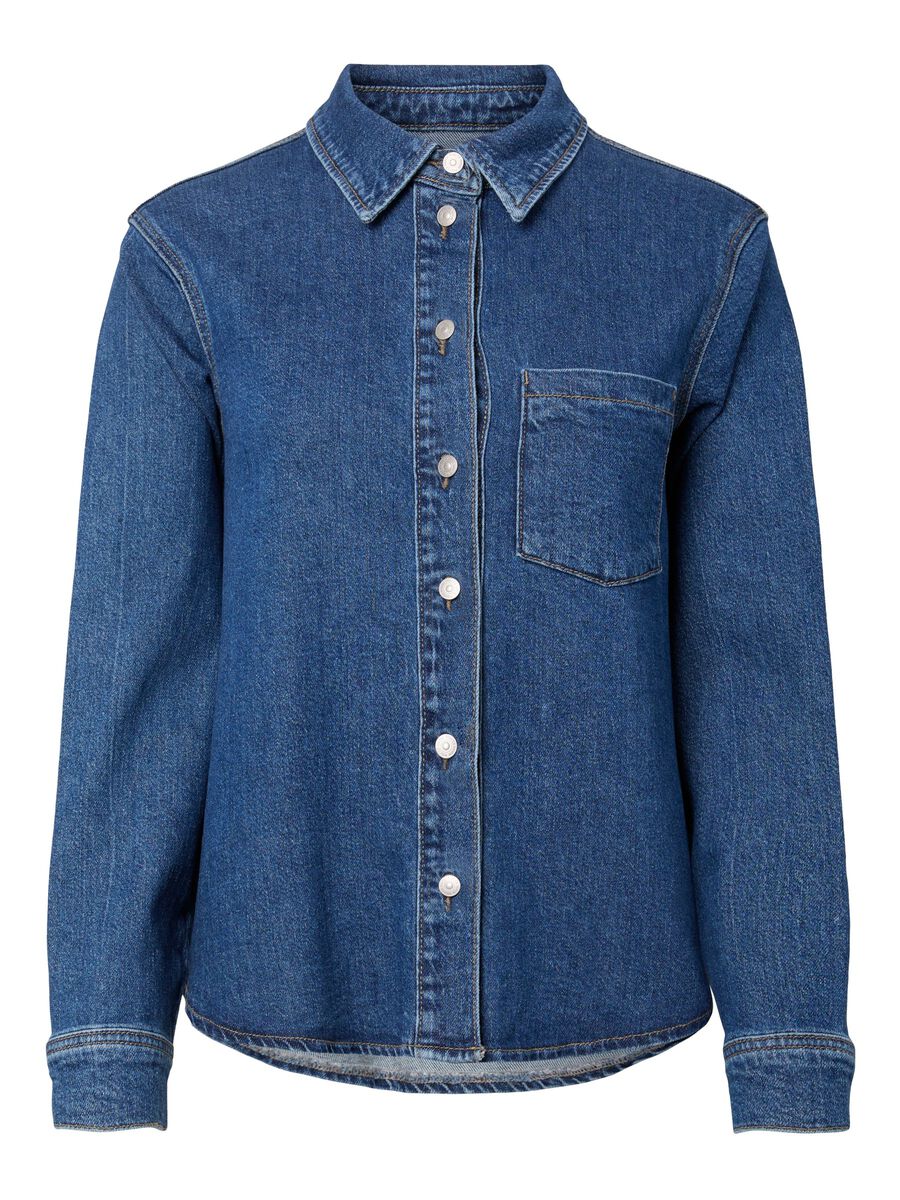 Carousel image - JEANSOWA KOSZULA, Medium Blue Denim | 5