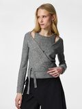 Product image thumbnail - PCMAJI WRAP KNIT, Medium Grey Melange | 1