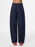 Product image thumbnail - PCFENNA TIE BARREL FIT JEANS, Dark Blue Denim | 3