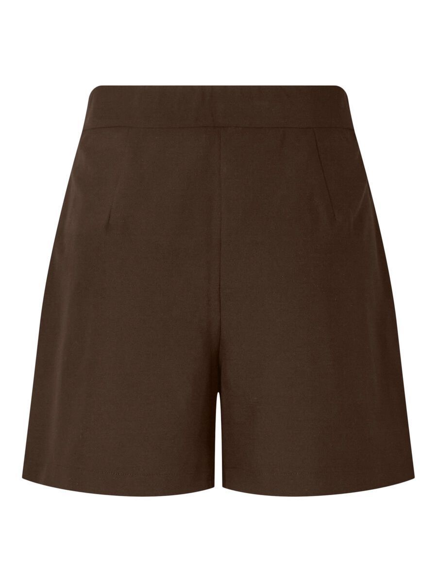 Carousel image - PCBOSELLA HW BUNDFALTEN SHORTS, Hot Fudge | 7