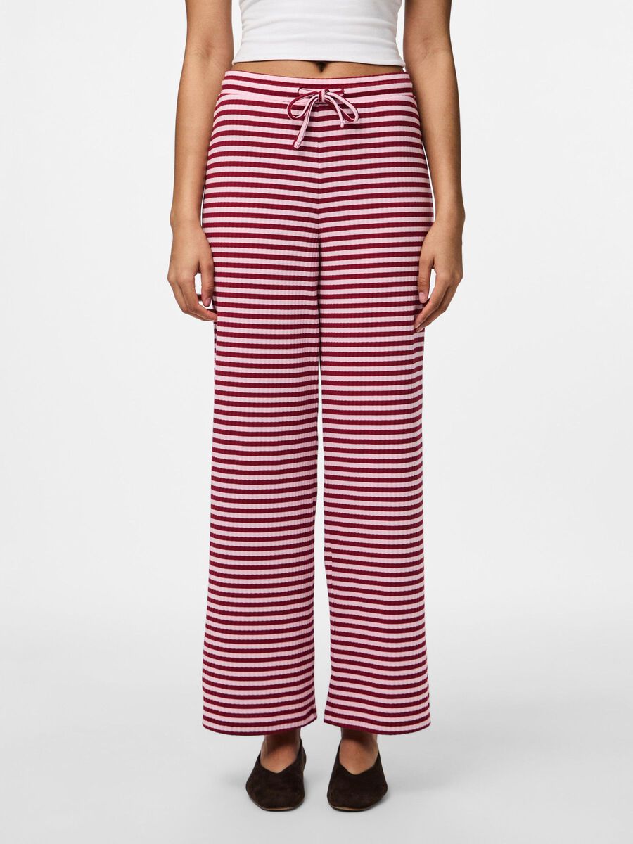 Pieces PCLAYA WIDE-LEG TROUSERS, Goji Berry, highres - 17156181_GojiBerry_1233392_003.jpg