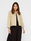 Pieces CROPPED COTTON JACKET, White Pepper, highres - 17096484_WhitePepper_003.jpg