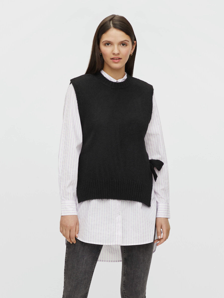 Pieces MAILLE GILET SANS MANCHES, Black, highres - 17118133_Black_003.jpg